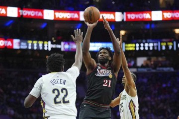 V站体育直播-乔治禁赛！恩比德40+11率76人力克鹈鹕 贝34分锡安6中2